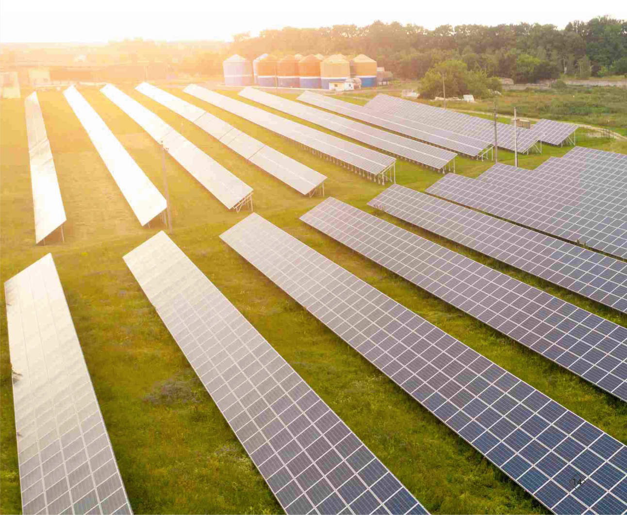 Utility-scale solar plant