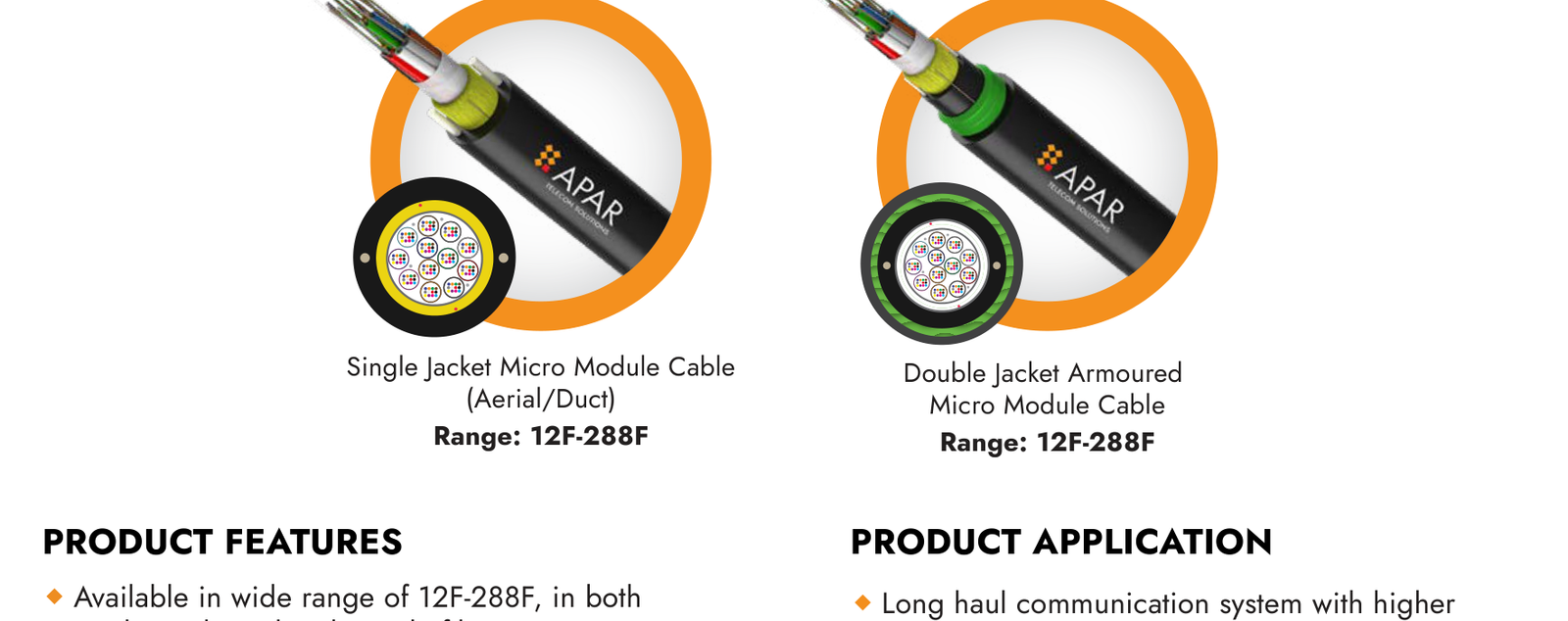 MicroFib & Accessofast from the APAR product brochure
