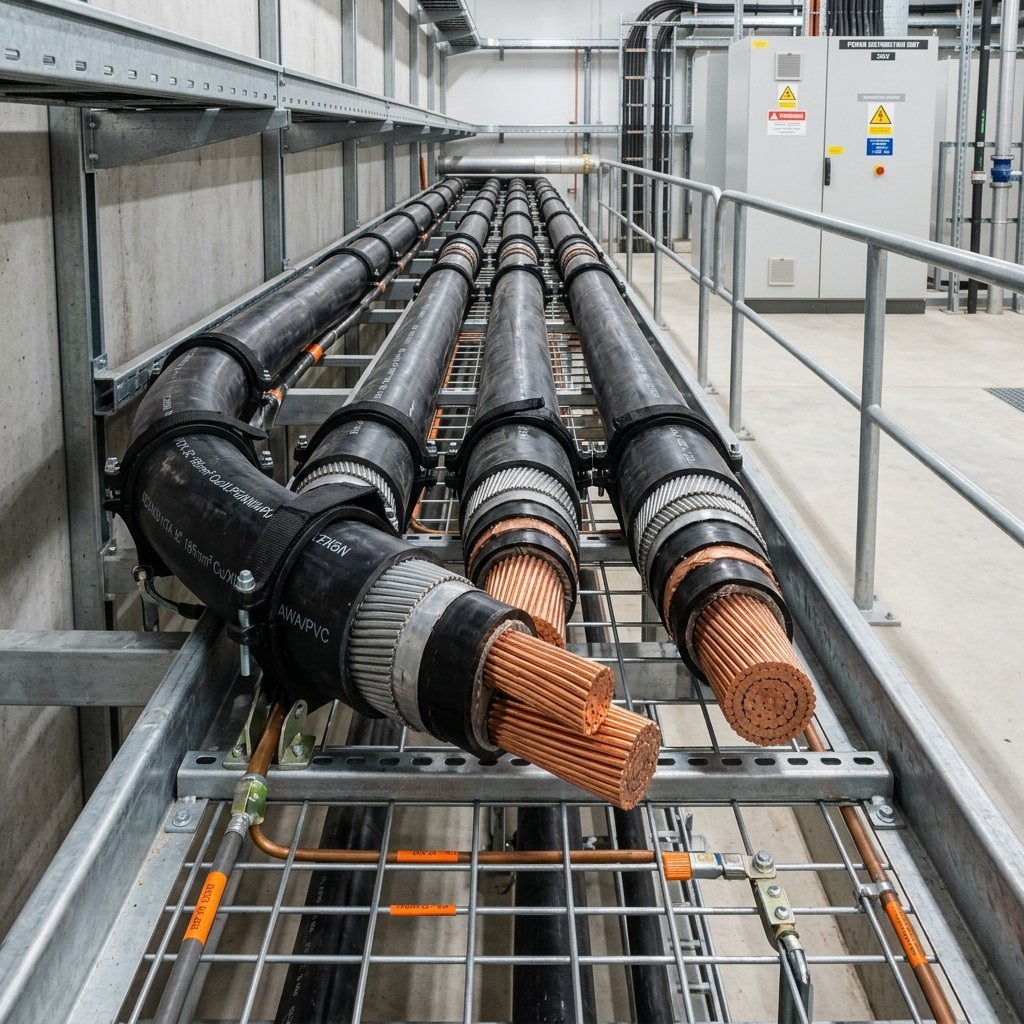 Armoured LT and HT XLPE power cables