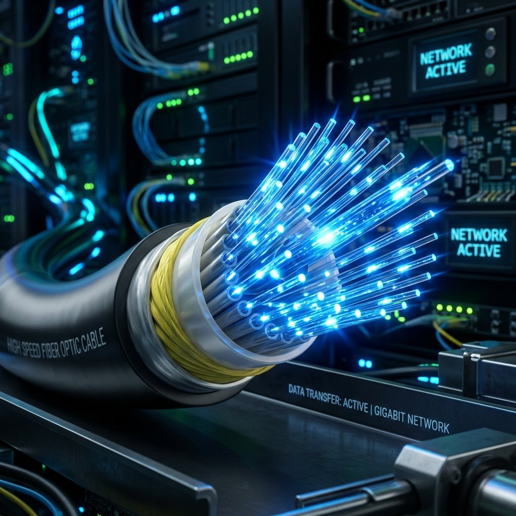 Fibre optic and telecom data cables